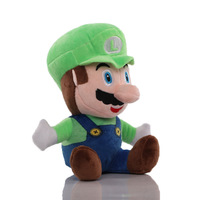 Direct usine, Peluches de 8 pouces pour machine à griffes, modèle Mario avec chapeau, rembourrées en coton PP, cadeaux pour enfants