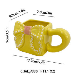 Tasse à café en céramique en forme de main ou d'arc, mignonne et tridimensionnelle, pour le thé de l'après-midi - Product Image 1