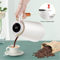 Termo de Café de Doble Pared con Aislamiento al Vacío de 1L, Pantalla LED de Temperatura, Aislamiento Térmico de 24 Horas, Ecológico, Libre de BPA, Apto para Alimentos