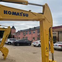 Mini-excavatrice sur chenilles hydraulique Komatsu PC35MR-2 d'occasion avec bras pivotant pour la construction, le jardinage et l'agriculture