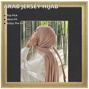 Hiyab Premium Árabe Liso, Pañuelo para la Cabeza, Turbante de Verano para Mujer, Estilo Dubái, Transpirable, Elástico, de Algodón Original Musulmán - Product Image 2
