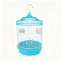 Cage à oiseaux ronde en fil métallique 30x50cm pour perroquets, pinsons et petits oiseaux – Élevage – Vente en gros