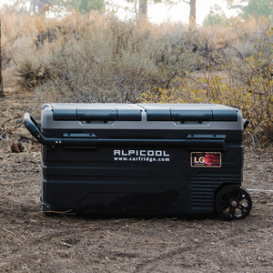 Alpicool TWW75 75 LITRO DC <span class=keywords><strong>12V</strong></span> campeggio dual zone congelatore portatile con ruote e maniglia <span class=keywords><strong>auto</strong></span> compressore frigorifero - Product Image 5