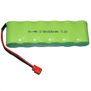 Nimh 1600 mah 2/3A 7.2 v ni-mh סוללה נטענת עבור רובוט