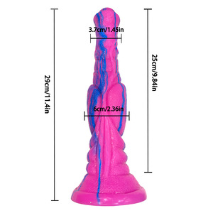 Силиконовый мягкий реалистичный фаллоимитатор дракон и лошадь 8,6/11,4 дюймов большой размер сильная присоска женская игрушка для мастурбации - Product Image 6