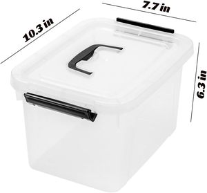 Clear Plastic Storage Boxes <b>Bins</b> Trade Assurance Transparent Multi-Purpose Sundries Storage <b>Rectangle</b> Household Use - Product Image 3
