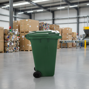 Poubelle à couvercle roulant ouvert en gros, 100-240L, écologique, avec roues et pédale - Product Image 5