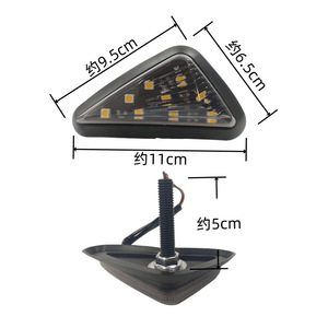 ไฟเลี้ยว LED รูปสามเหลี่ยม Piranha 12V สำหรับรถจักรยานยนต์ รถสปอร์ต ใช้แทนของเดิม อัพเกรด ขนาด 9.5x6.5x11 ซม. - Product Image 1