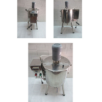 Machine de mélange et de remplissage semi-automatique pour sauces, confitures, pâtes, chocolat, miel, crèmes cosmétiques, rouges à lèvres et cires, avec chauffage et agitation