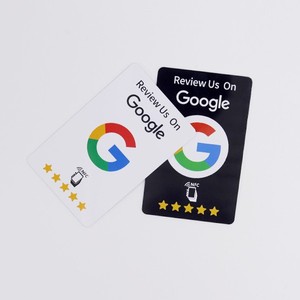 Tarjeta NFC de Diez Direcciones para Reseñas de Google, Calificación de 5 Estrellas, Toque para Resentar, para Uso en Restaurantes y Tiendas - Product Image 1