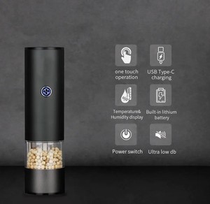 Nouvelle idée 2024 produit chaud rechargeable moulin à sel et poivre accessoires de <span class=keywords><strong>cuisine</strong></span> électroniques coffret <span class=keywords><strong>cadeau</strong></span> pour femmes <span class=keywords><strong>cadeau</strong></span> - Product Image 2