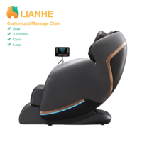 Fauteuil de massage électrique de luxe 4D Shiatsu à gravité zéro, avec chauffage et contrôle de la minuterie, personnalisable, directement de l'usine