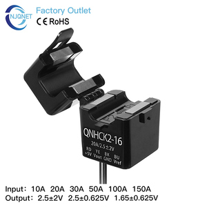 Sensore di Corrente a Nucleo Diviso 2.5V 2V 1.65V 0.625V QNHCK2-16 10A 20A 50A 100A DC Trasduttore di Corrente a Effetto Hall Trasformatore a Pinza CT - Product Image 2