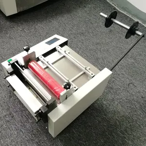 SG-YHD-100D petit bureau 100mm automatique rouleau à coupe-feuille papier plastique cuir Non-tissé feuille vinyle Cutter Machine