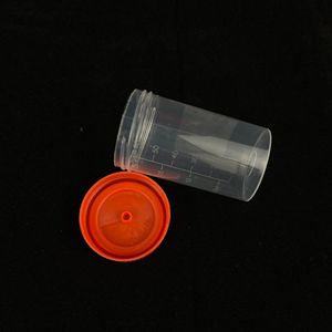 Vaso para Orina Wei Hong de 50-60 ml con Tapa de Rosca, Escala Graduada, a Prueba de Fugas, para Recolección de Muestras - Product Image 1