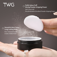 Poudre fixante pour le maquillage TWG RTS Long Wear, pour estomper les imperfections, poudre fixante pour le visage, soyeuse, légère