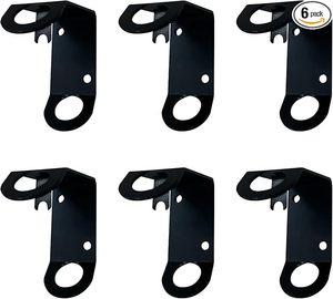 Porta asta bandiera per esterno casa piccola bandiera porta palo staffa 6 confezioni per interni a parete L a forma di 1/2 pollici di diametro pali - Product Image 1