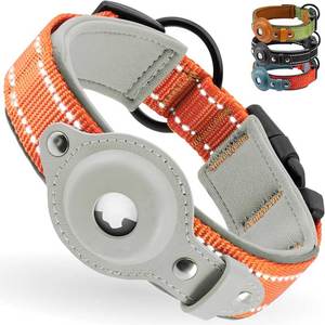 2024 Huisdieraccessoires Van Hoge Kwaliteit Kat <span class=keywords><strong>Gps</strong></span> Hondenhalsband Lederen Airtag Hondenhalsband - Product Image 1