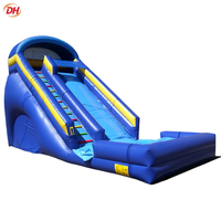 Structure gonflable commerciale avec toboggan et piscine à balles, château de saut, équipement de location pour fêtes, garantie 12 mois, personnalisable