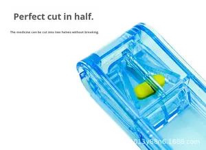 Scatola Portapillole in Plastica Mini Pratica e Creativa con <span class=keywords><strong>2</strong></span> Funzioni, Taglia Pillole e Separatore di Farmaci, Vendita all'Ingrosso - Product Image 6