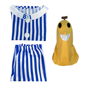 Costumes de personnage d'Halloween BX pour adultes, pyjamas de cosplay avec couvre-chef Bananaman, costume de banane - Product Image 6