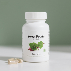 Capsules de feuilles de patate douce biologique OEM OEM | Capsules d'extrait de feuille de patate douce riche en acide chlorogénique - Product Image 2
