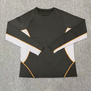 Camiseta Casual de Manga Larga para Hombre, Cuello Redondo, Bloques de Color, Transpirable, Corte Regular, 100% Poliéster - Product Image 2