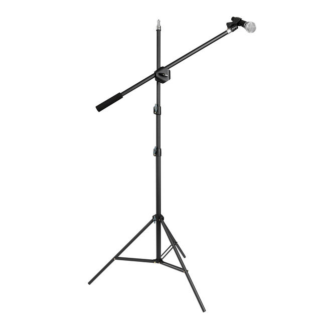 Professional Live Microphone Stand Tripod with Boom Arm for Streaming Studios