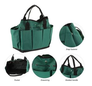 Échantillon gratuit : Sac à outils de jardin avec 8 poches, organisateur pour l'intérieur et l'extérieur, support pour kit d'outils de jardin (outils non inclus) - Product Image 2