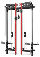 Nouvelle Version Rack de Squat Mural Pliable avec Câble, Équipement de Fitness pour la Musculation et les Exercices
