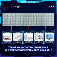 Écrans muraux vidéo LED transparents flexibles JERCIO, panneaux de mailles, écran transparent intérieur/extérieur pour affiche numérique, magasin de détail