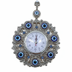 Ornement d'horloge murale en métal 25X20 cm Evil Eye - Product Image 2