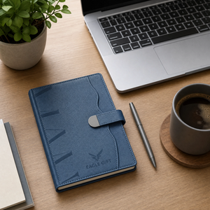 Luxury Exquisite A5 Paper Notebook <b>Gift</b> Set with Pen Handmade UV Printing Custom Logo & Color Promotional Office Product - Product Image 5