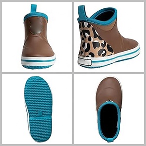 Bottes de pluie pour tout-petits à la mode, imprimé vache et guépard, imperméables, antidérapantes, pour garçons et filles - Product Image 4