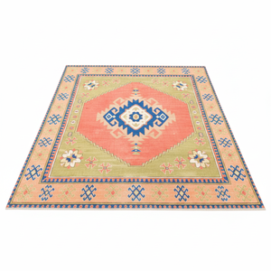 Vintage Style Printed <b>Rug</b>: Retro <b>Boho</b> Decor for Home,Nonwoven Thin <b>Rug</b> - Product Image 2