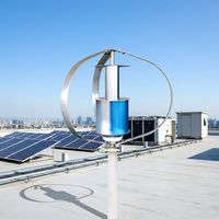 Nouvelle éolienne verticale de type Q 1500W 220V pour système énergétique de ferme et d'hôtel avec compatibilité batterie