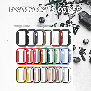 เคสกันกระแทกแบบกระจกนิรภัย 9H สำหรับนาฬิกา IWatch Series 6/<span class=keywords><strong>SE</strong></span>/5/4 ขนาด 44 มม. ป้องกันรอยขีดข่วนและคราบน้ำมัน ขายส่ง - Product Image 2