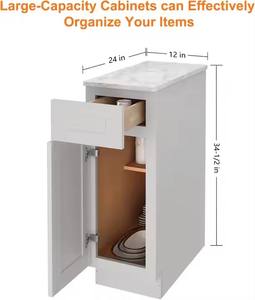 ตู้ฐานห้องครัวทันสมัยตกแต่งไม้บริสุทธ์จากประเทศไทย - Product Image 2