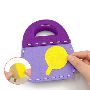Children Diy Handmade <b>Sewing</b> <b>Kit</b> Material Bag Creative Puzzle Toy Kindergarten Coin Purse <b>Sewing</b> Non-woven Diy Felt Bag - Product Image 6