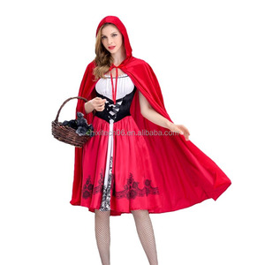 Costume de performance pour femme adulte, style Petite <span class=keywords><strong>Rouge</strong></span>, pour Halloween, costume de reine de boîte de nuit, style européen et américain - Product Image 4