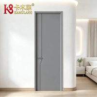 Portes intérieures modernes en bois composite sur mesure, isolation acoustique, construction durable, appartement, chambre, villa, école