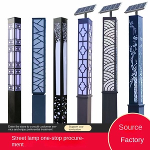 เสาไฟถนนทำจากเหล็กหล่อเคลือบสังกะสีเสาโคมไฟถนนกลางแจ้ง - Product Image 3