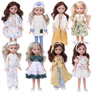 Jolie poupée fille de 36 cm en vinyle avec corps et tête complets et plus de vêtements - Product Image 1