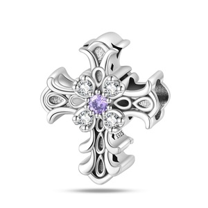 Nuevo Dije de Plata de Ley S925 con Circonita de Colores, Llavero de Mariposa, <span class=keywords><strong>Palma</strong></span>, Ángel, Colgante para Pulsera DIY, Joyería al por Mayor para Mujer - Product Image 6