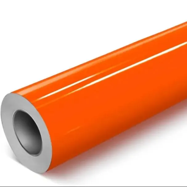 Film vinyle métallisé orange Film de couleur pour voiture Film de protection de la carrosserie Vinyl Automotive Vinyl Wrap Colors for Cars