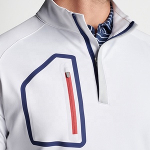 Chaquetas de golf con cremallera 1/4 de corte clásico Premium para hombre Sudaderas con capucha y sudaderas impresionantes - Product Image 2