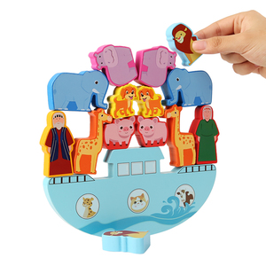Juguetes de madera CPC para niños, de Noé Arca, equilibrio animal, bloques de construcción apilados, Educación Temprana, iluminación, juguetes de escritorio, juego de rompecabezas - Product Image 5