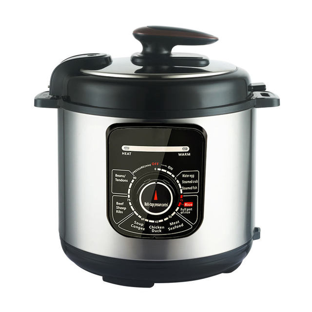 Kitchen Appliances Knob Mechanical 5L 3-layer Stainless Steel Smart Digital High Multi Function Electric Pressure Cooker