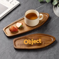 Plateau à thé moderne de style japonais en bois d'acacia YHM, série palette, plateau de présentation de fruits, semi-manuel, semi-mécanique, pour café et cuisine