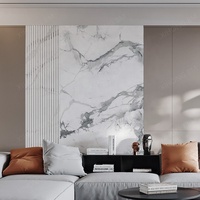 Vente en gros Feuille de PVC haute brillance 1220x2440 1220x2800 2mm 3mm pour mur Panneau de PVC Papier peint 3D en PVC et déco très décorative